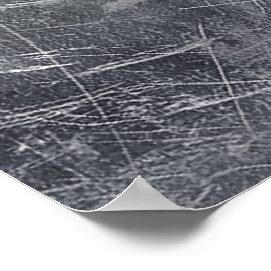 Sagittarius Zodiac Sign Distressed Steel ポスター (角)