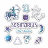 Sagittarius Zodiac Sticker Collection シール (正面)