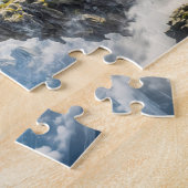 Sagittarius Zodiac with Warrior Riding a Majestic ジグソーパズル (側面)