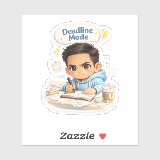 Sago - Cute Deadline Mode Sticker シール (シート)