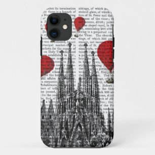 Sagrada Familiaおよび猛烈な気球 iPhone 11 ケース