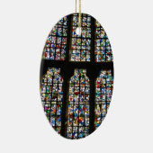 Sagrada Familiaのステンドグラスのバルセロナの写真 セラミックオーナメント (右)