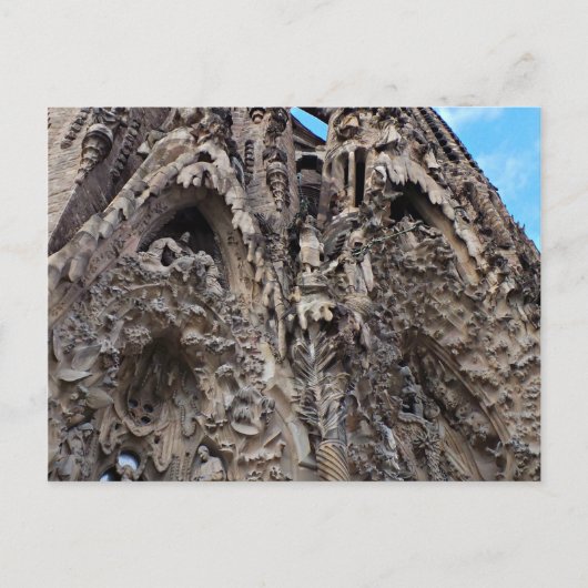 Sagrada Familiaの出生Façade -バルセロナの写真 ポストカード (正面)