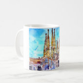 Sagrada Familiaバルセロナ コーヒーマグカップ (正面左)