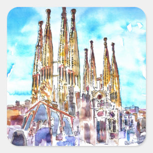 Sagrada Familiaバルセロナ スクエアシール