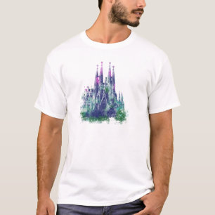 Sagrada Familiaバルセロナ Tシャツ
