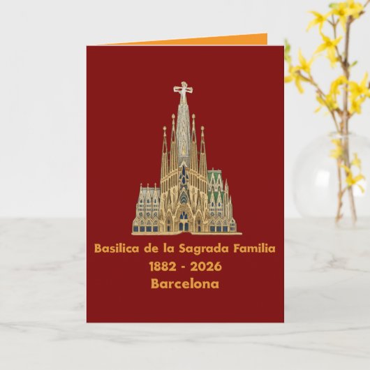 Sagrada Familia カード (黄色い花)