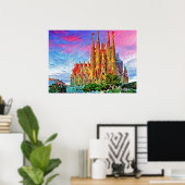 Sagrada Familia，バルセロナ，スペイン，ポスター ポスター (ホームオフィス)