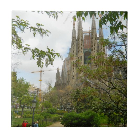 Sagrada Família、バルセロナ タイル (正面)