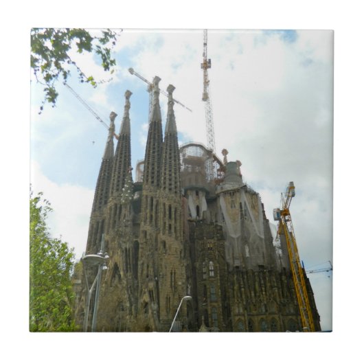 Sagrada Familia、バルセロナ タイル (正面)