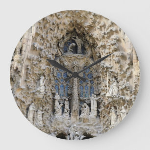 Sagrada Familia。 出生の正面 ラージ壁時計
