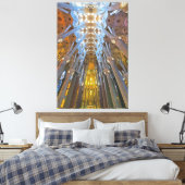 Sagrada Familia architecture, Barcelona キャンバスプリント (インサイチュ (寝室))