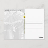 Sagrada Familia Crucifix,バルセロナ,スペイン – ポストカード (裏面)