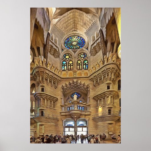 Sagrada Familia. Interior. View 32. ポスター (正面)