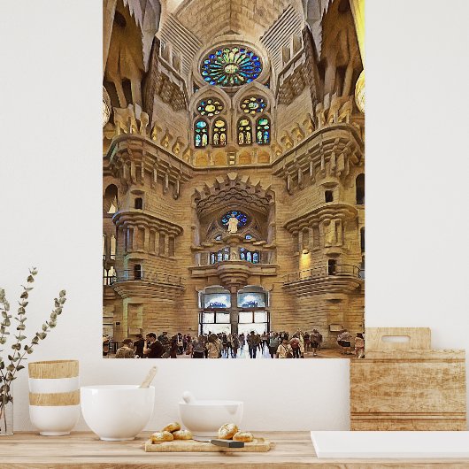 Sagrada Familia. Interior. View 32. ポスター (キッチン)