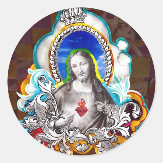 Sagrado Coração de Jesus (Sacred Heart) ラウンドシール (正面)