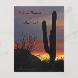 Saguaro at Sunset, New Address発表 案内ポストカード
