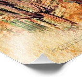 Saguaro Cactiブルーレイクパープルマウンテンズアリゾナ フォトプリント (角)