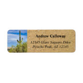 Saguaro Cactusグリーンパロヴェルデツリーズアリゾナ ラベル (正面)