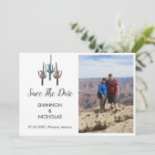 Saguaro Cactus婚約写真Save The Date セーブザデート (スタンド正面)