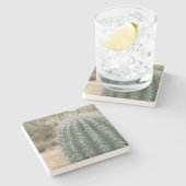 Saguaro Cactus（アリゾナ州）、四角い石コースター ストーンコースター (横)