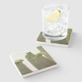 Saguaro Cactus（アリゾナ州）、四角い石コースター ストーンコースター (横)