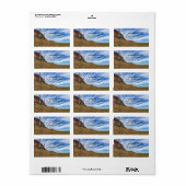 Saguaro Cactus Arizona Blue Skyドラマチックな雲ラ ラベル (フルシート)