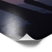 Saguaro Cactus Carnegiea gigtia)、サンセット、 フォトプリント (角)