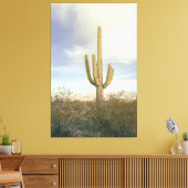 Saguaro Cactus Desert Landscape キャンバスプリント (インサイチュ (リビング))