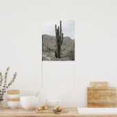 Saguaro Cactus in the Arizona Desert Low Sat 16x20 ポスター (キッチン)