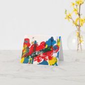 Saguaro Cactus on a Hill, Primary Colors カード (黄色い花)