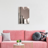 Saguaro Cactus Pipes Desert B&Wフォトアートプリント キャンバスプリント (インサイチュ (リビング))