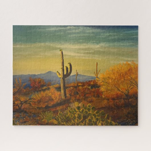 Saguaro in the Arizona Desert, by Gary Poling ジグソーパズル (横)