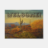 Saguaro in the Arizona Desert, by Gary Poling ドアマット (正面)