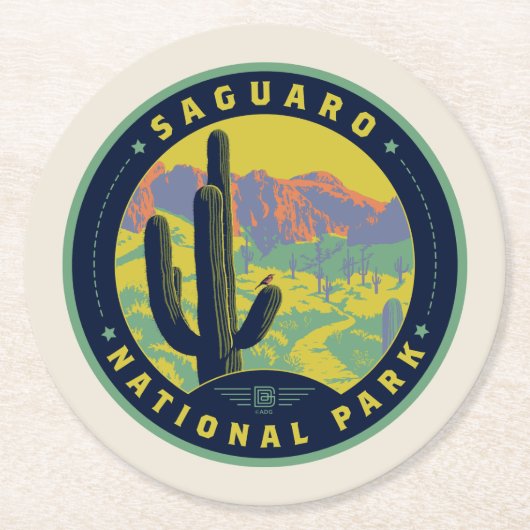 Saguaro National Park ラウンドペーパーコースター (正面)