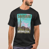Saguaro National Park Arizona Poster Design Tシャツ (正面)