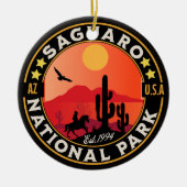 Saguaro National Park Arizona U.S. セラミックオーナメント (正面)