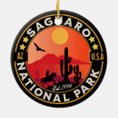 Saguaro National Park Arizona U.S. セラミックオーナメント (裏面)