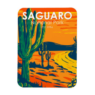 Saguaro National Park Arizona Vintage マグネット