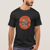 Saguaro National Park Coyote Retro Compass Emblem Tシャツ (正面)