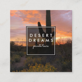 Saguaro Sunset Desert Garden写真旅行観光 スクエア名刺