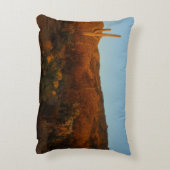 Saguaro Sunset I Arizona Desert Landscape アクセントクッション (裏面(縦))