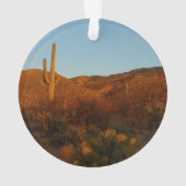 Saguaro Sunset I Arizona Desert Landscape オーナメント (裏面)