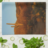 Saguaro Sunset I Arizona Desert Landscape キッチンタオル (折り畳み)