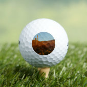 Saguaro Sunset I Arizona Desert Landscape ゴルフボール (インサイチュ 木)