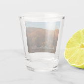 Saguaro Sunset I Arizona Desert Landscape ショットグラス (裏面)
