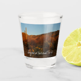 Saguaro Sunset I Arizona Desert Landscape ショットグラス