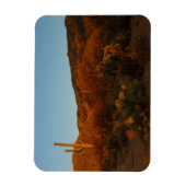 Saguaro Sunset I Arizona Desert Landscape マグネット (縦)