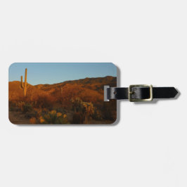 Saguaro Sunset I Arizona Desert Landscape ラゲッジタグ