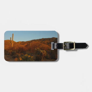 Saguaro Sunset I Arizona Desert Landscape ラゲッジタグ